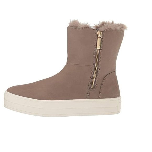 JSlides Henley Faux Fur Lined Nubuck Bootie - Picture 3 of 9